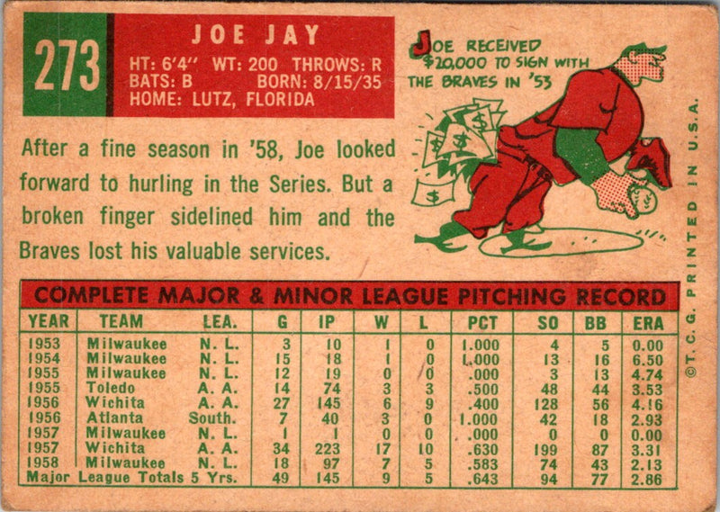 1959 Topps Joe Jay