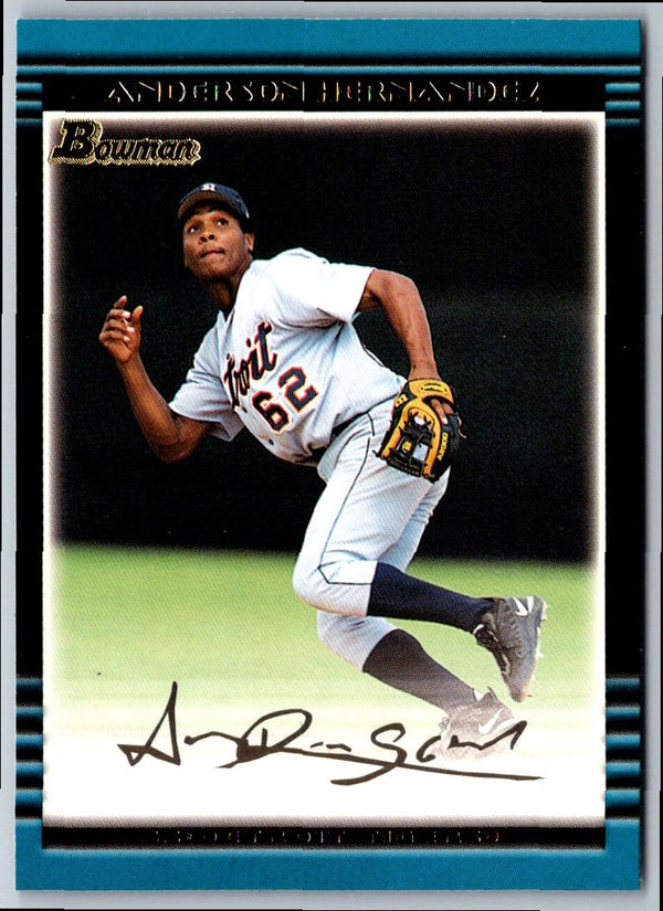 2002 Bowman Anderson Hernandez #186 Rookie