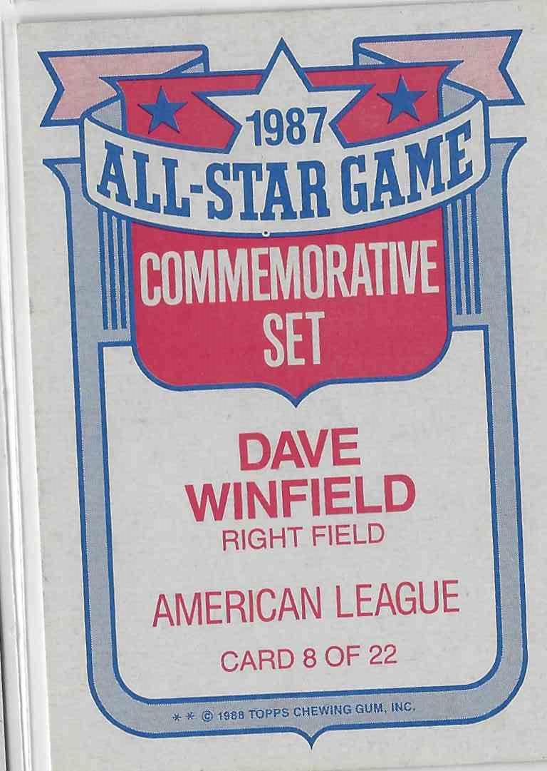 1991 Upper Deck Dave Winfield