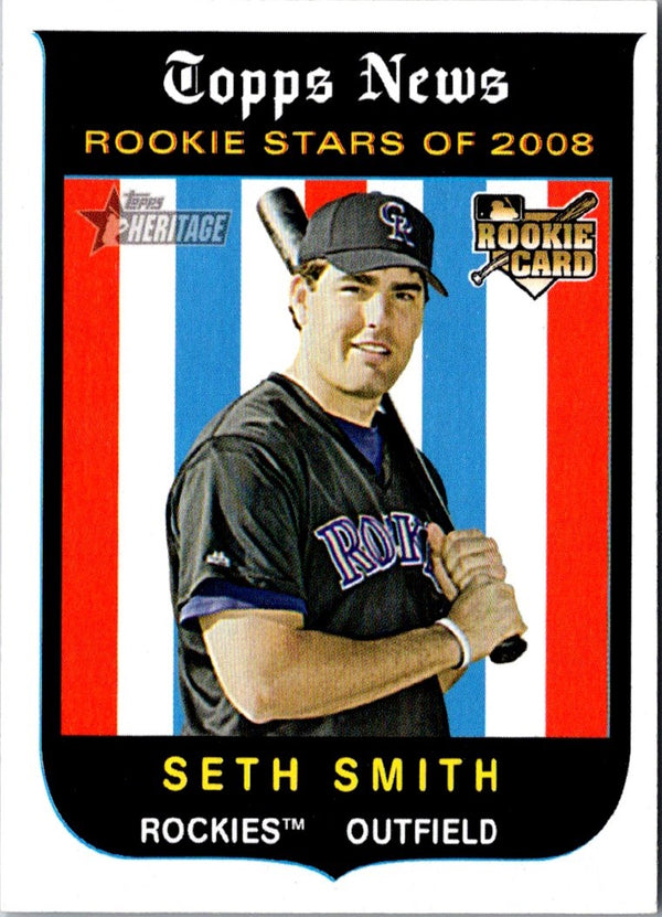 2008 Topps Heritage Seth Smith #141 Rookie