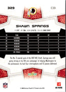 2008 Score Super Bowl XLIII Shawn Springs
