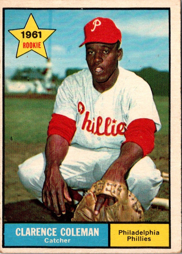 1961 Topps Clarence Coleman #502 Rookie VG-EX