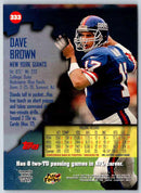 1997 Topps Stadium Club Football Dave Brown