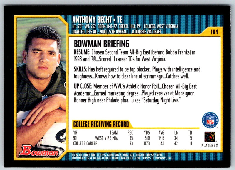 2000 Bowman Anthony Becht