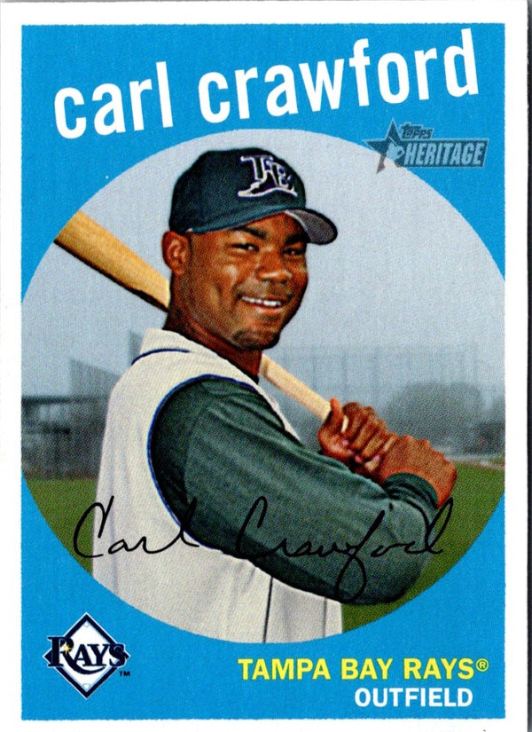 2008 Topps Heritage Carl Crawford #352