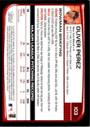 2008 Bowman Oliver Perez