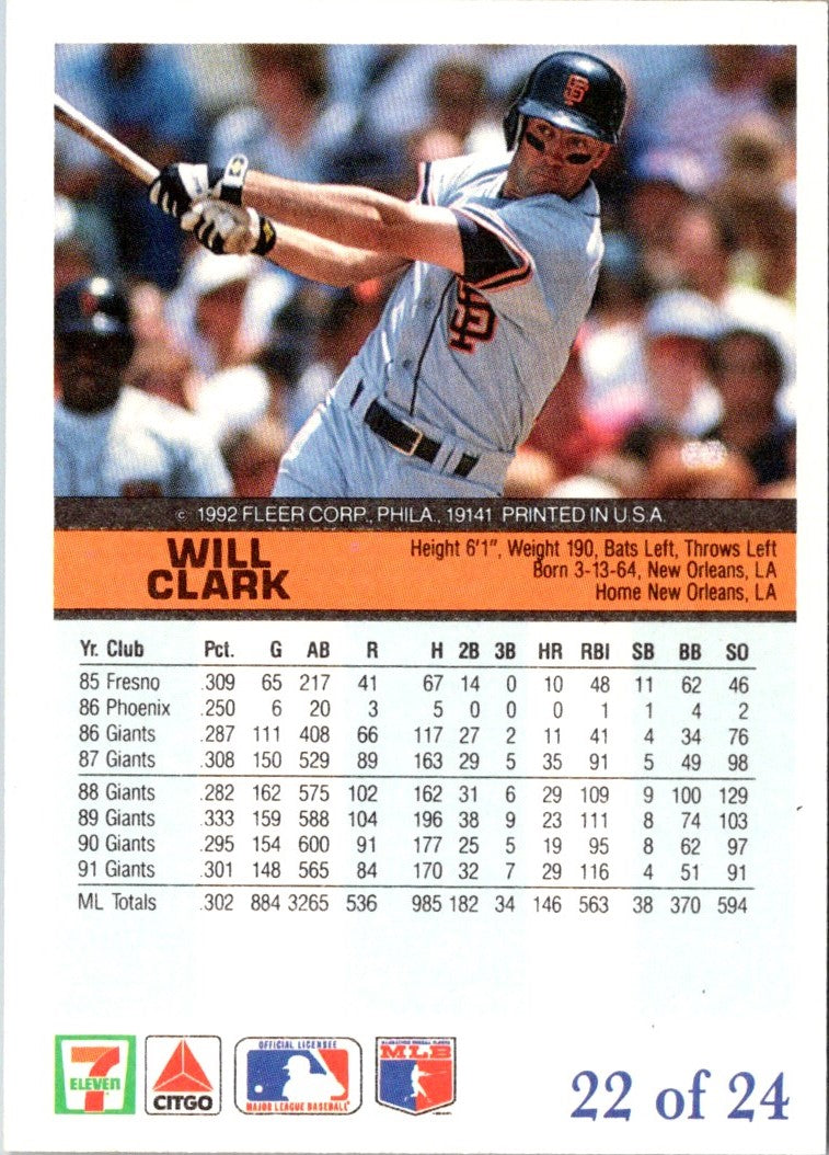 1990 Topps Will Clark