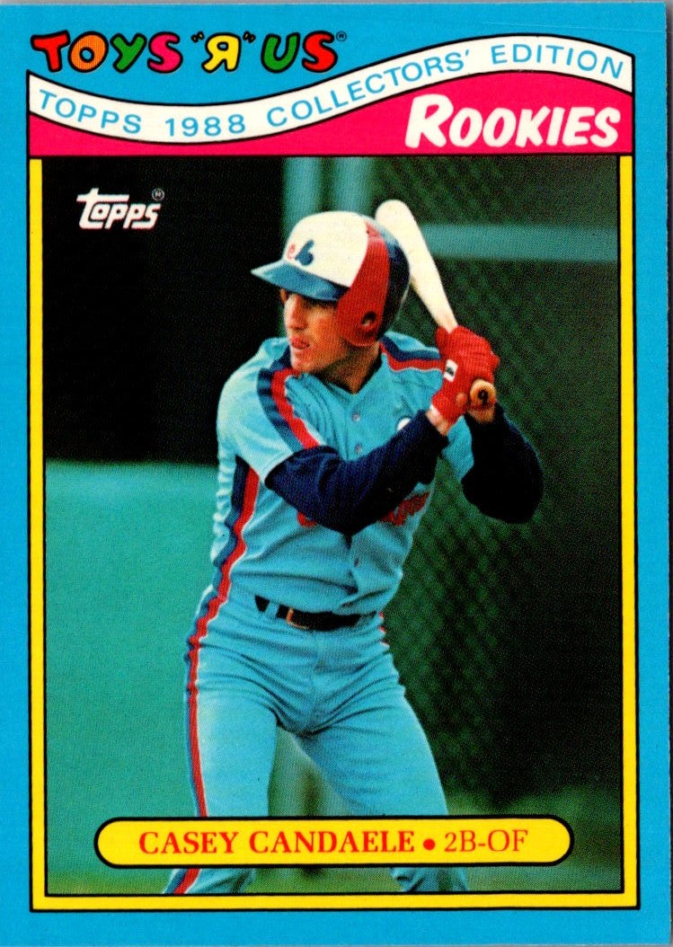1988 Topps Toys'R'Us Rookies Casey Candaele