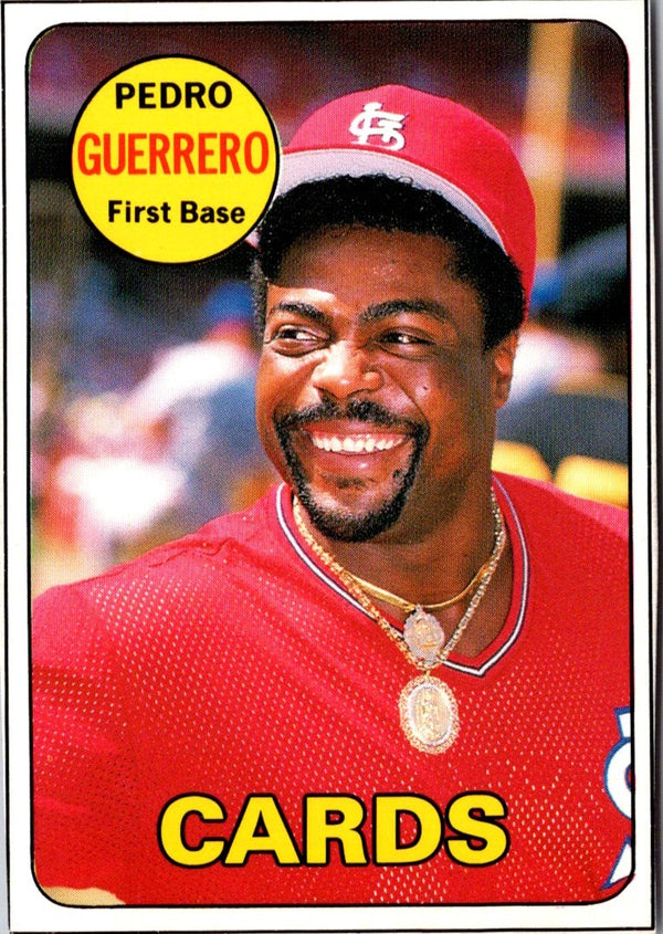 1990 Baseball Card Magazine '69 Topps Replicas Pedro Guerrero #23