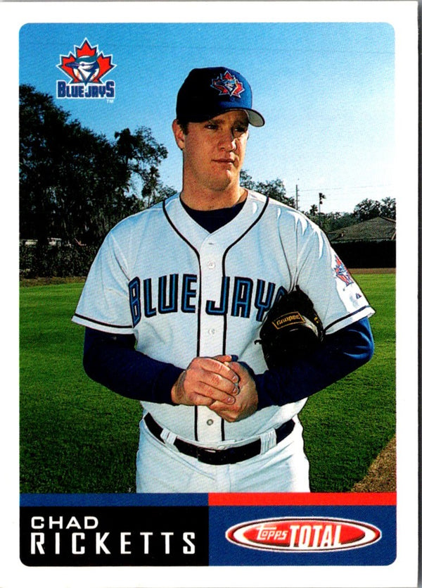 2002 Topps Total Chad Ricketts #765 Rookie