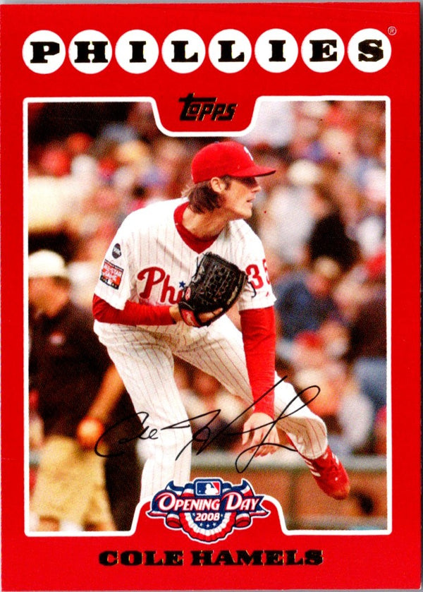 2008 Topps Opening Day Cole Hamels #16