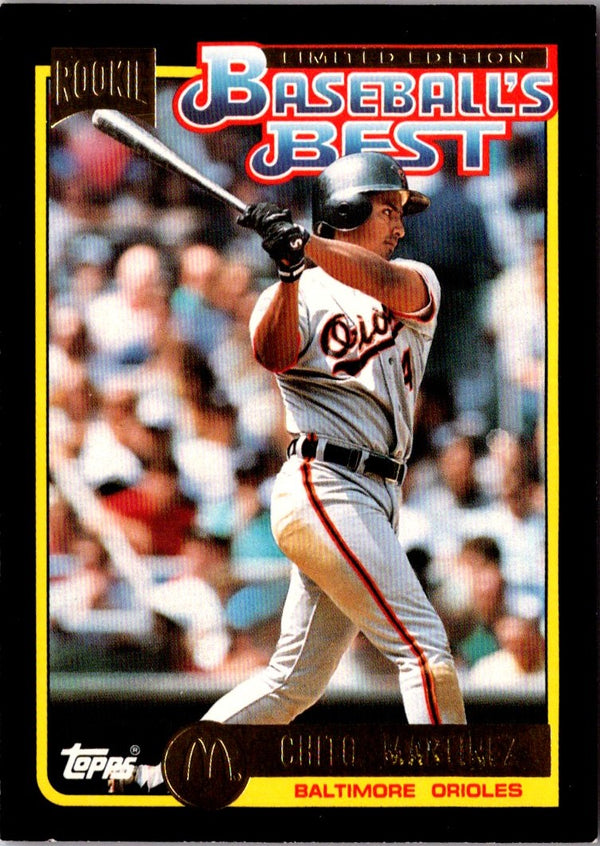 1992 Topps McDonald's Baseball's Best Chito Martinez #40