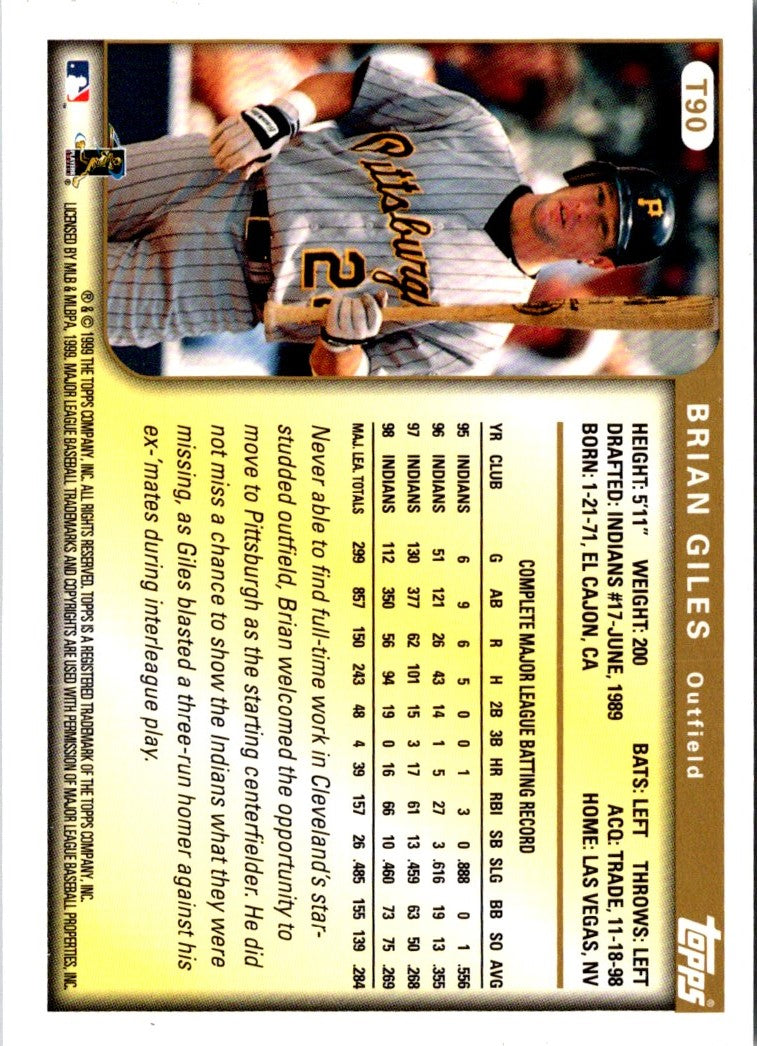 1999 Topps Traded & Rookies Brian Giles