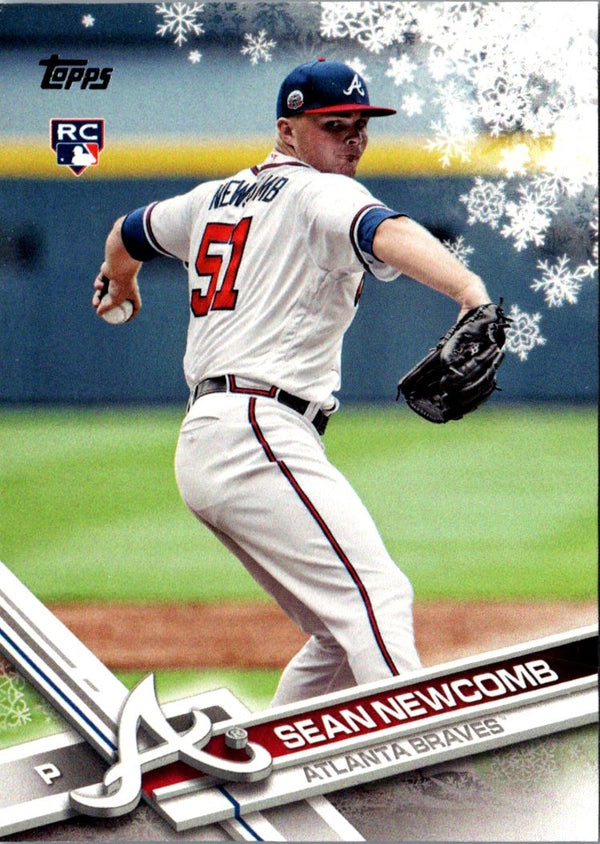 2017 Topps Holiday Sean Newcomb #HMW3 Rookie