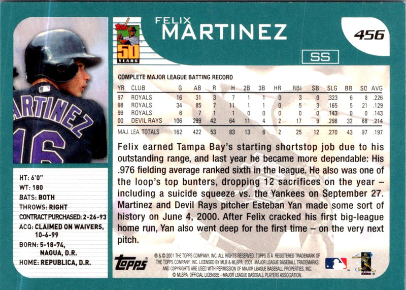 2001 Topps Felix Martinez