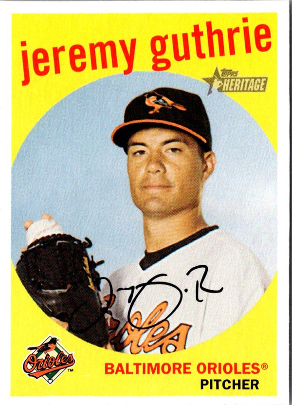 2008 Topps Heritage Jeremy Guthrie #384