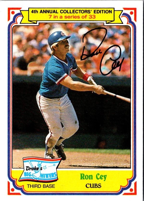 1984 Topps Drake's Big Hitters Ron Cey #7