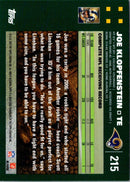 2007 Topps Joe Klopfenstein