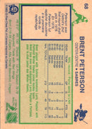 1983 O-Pee-Chee Brent Peterson