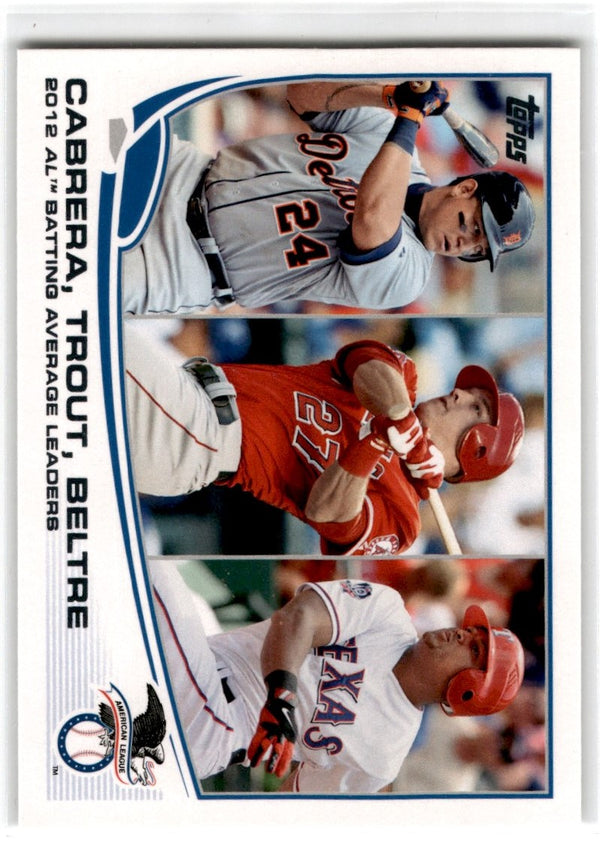 2013 Topps Miguel Cabrera/Mike Trout/Adrian Beltre #294