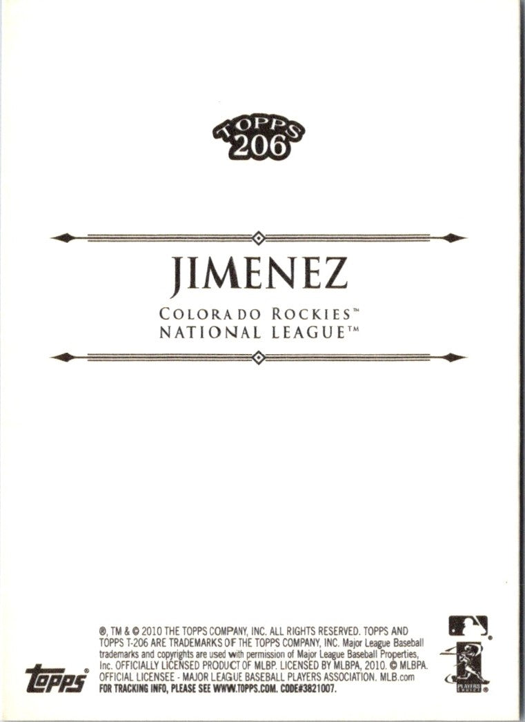 2010 Topps 206 Ubaldo Jimenez
