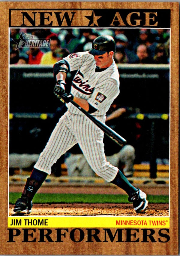 2011 Topps Heritage New Age Performers Jim Thome #NAP-2