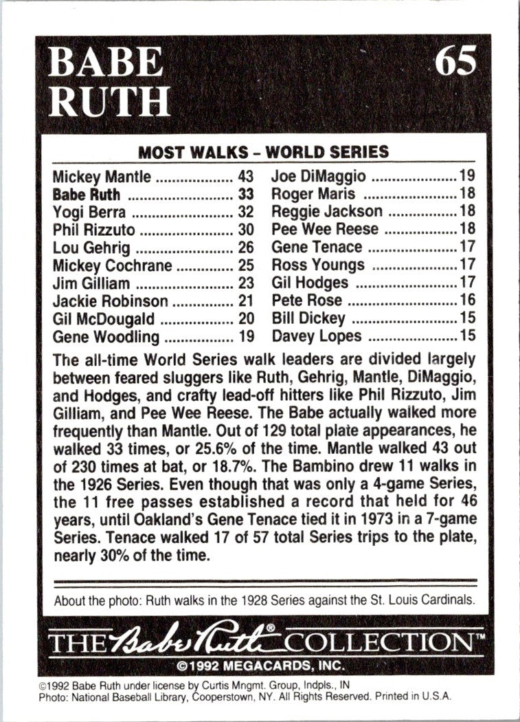 1992 Topps Babe Ruth