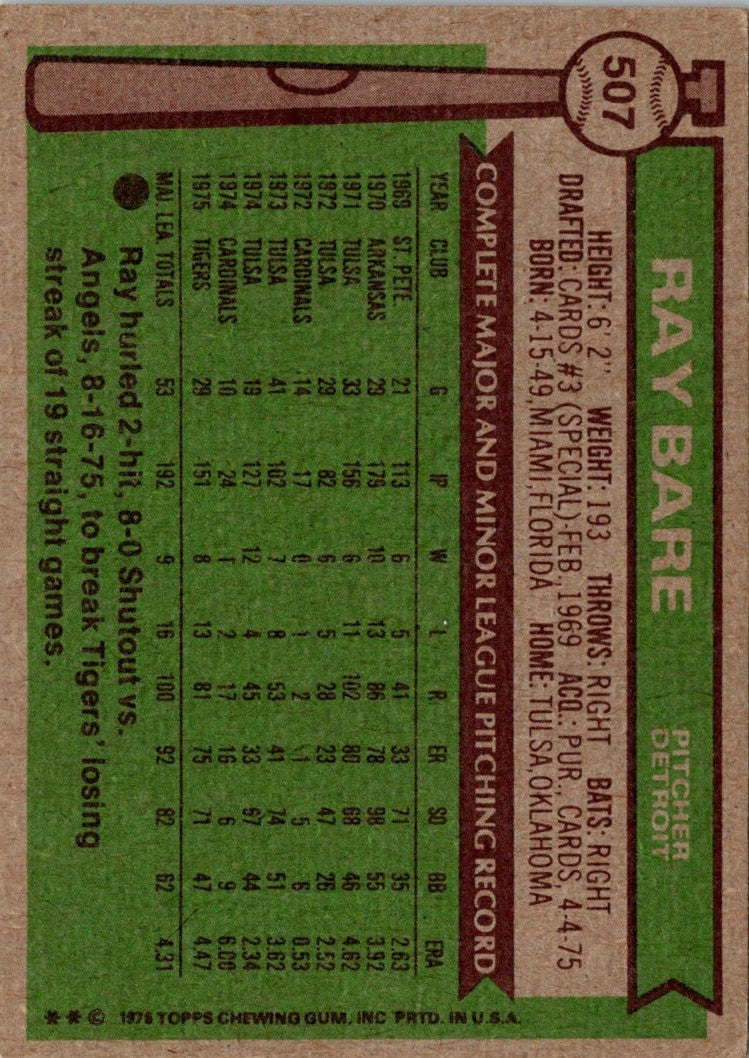 1976 Topps Ray Bare
