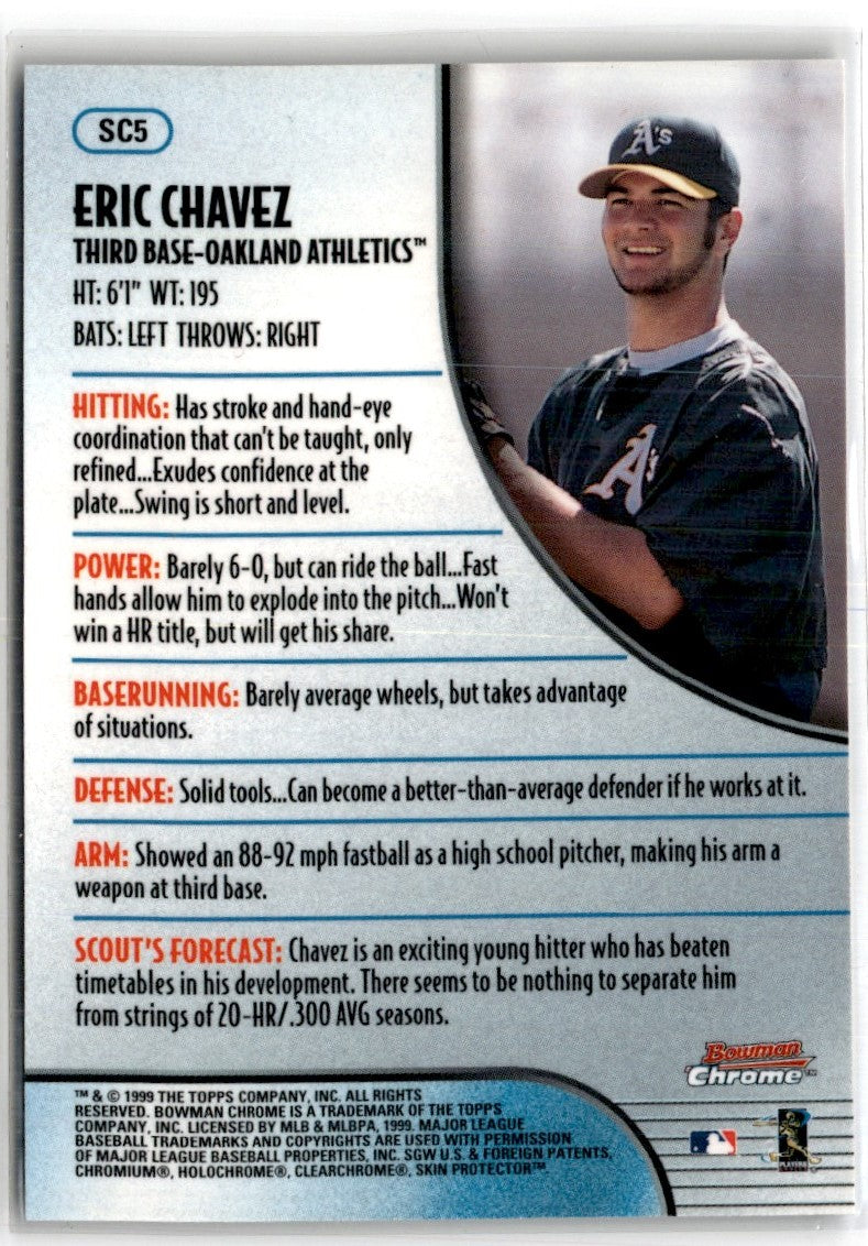 1999 Bowman Scout's Choice Eric Chavez
