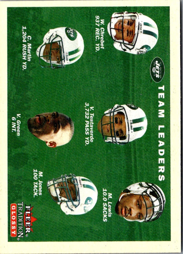 2001 Fleer Tradition New York Jets Team Leaders #374