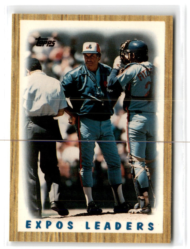 1987 Topps Tiffany Expos Leaders - Bob Rodgers/Mike Fitzgerald