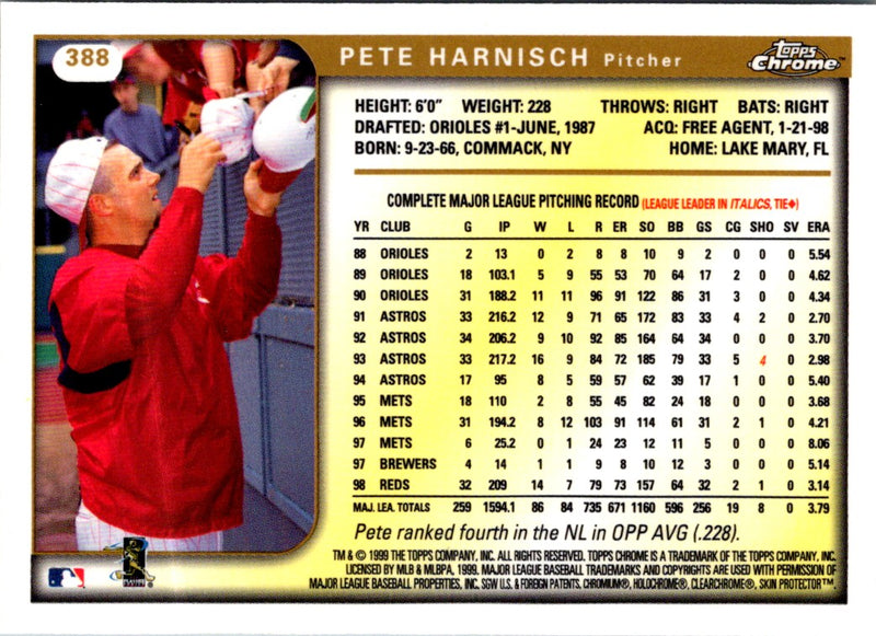 1999 Topps Pete Harnisch