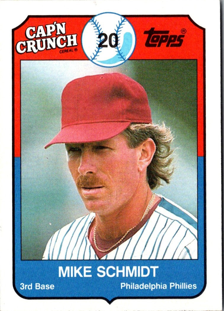 1989 Topps Cap'n Crunch Mike Schmidt