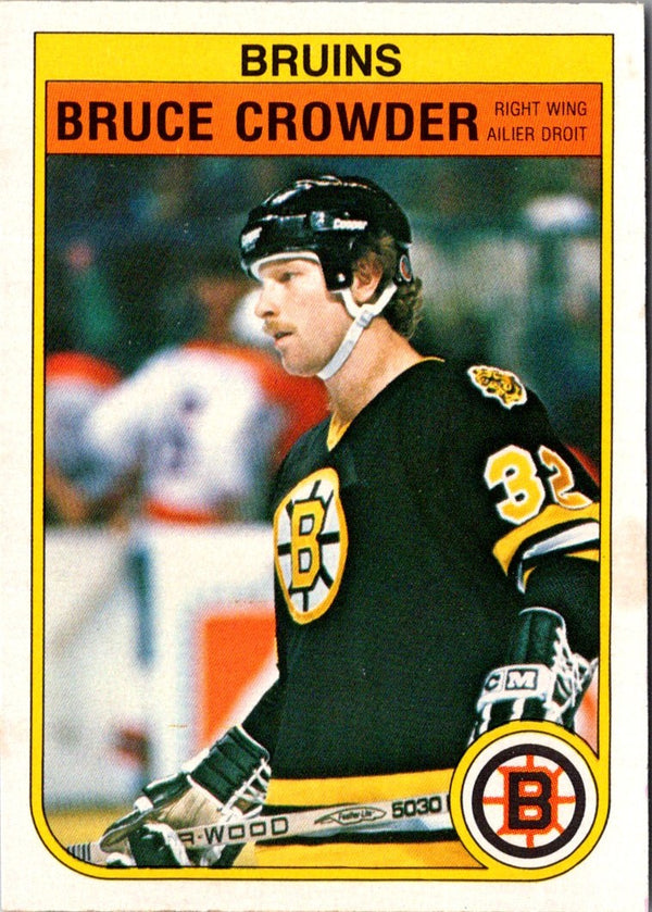 1982 O-Pee-Chee Bruce Crowder #9 Rookie