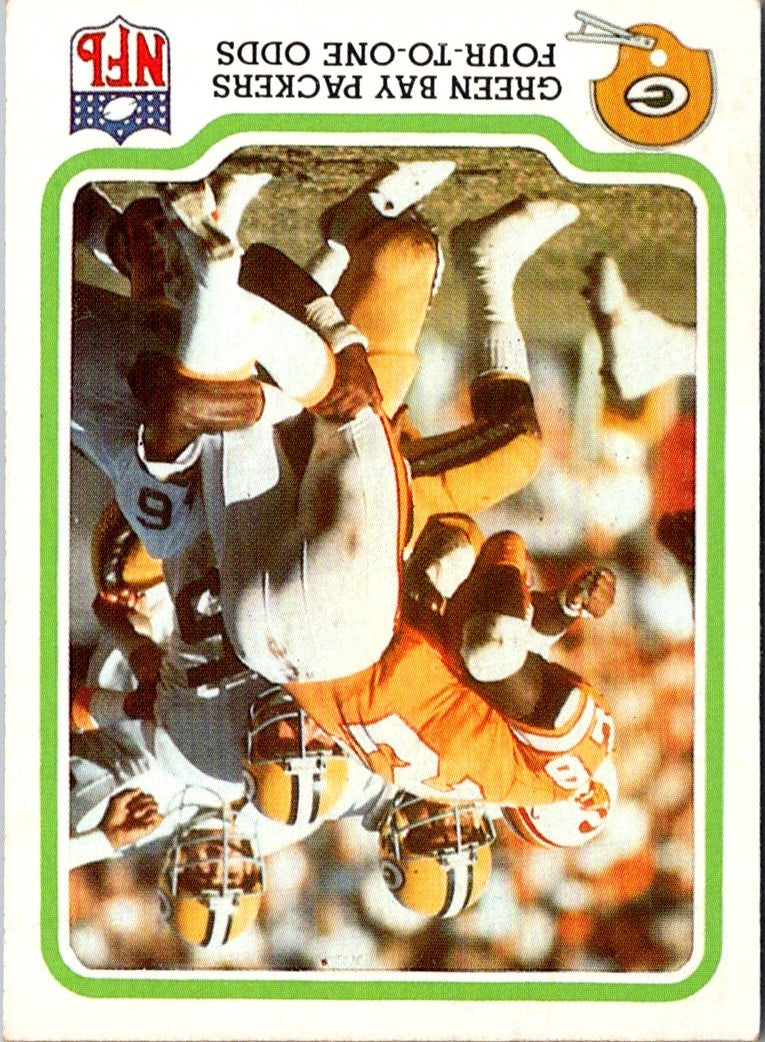 1979 Fleer Team Action Stickers Green Bay Packers Helmet