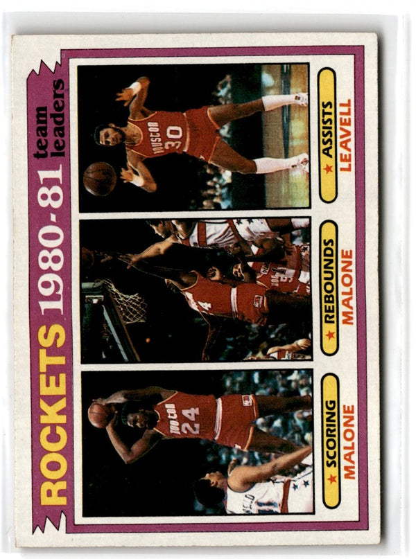 1981 Topps Moses Malone/Allen Leavell #52