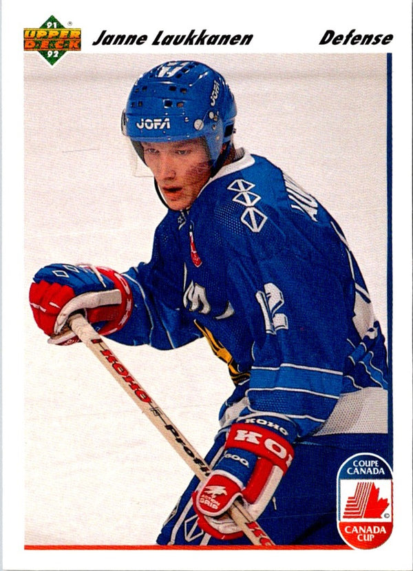 1991 Upper Deck Janne Laukkanen #22 Rookie