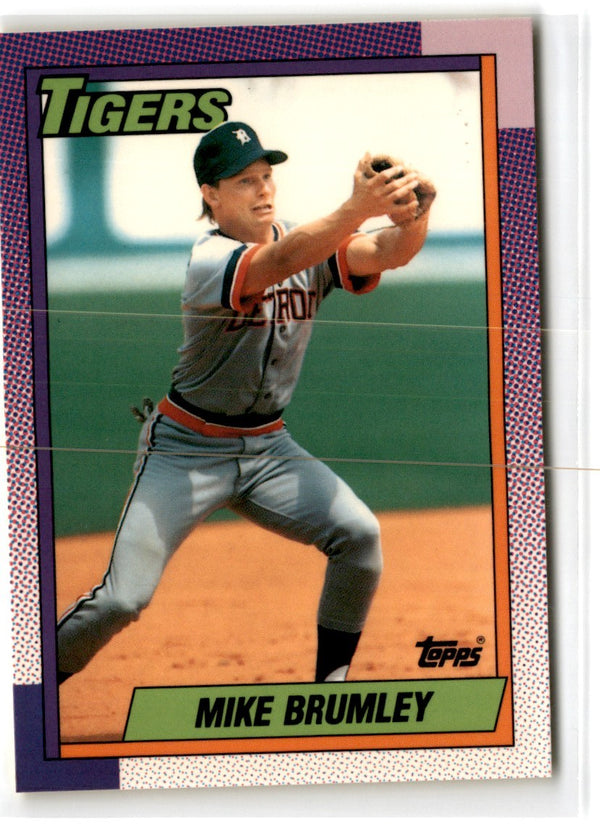 1990 Topps Tiffany Mike Brumley #471