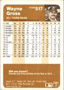 1983 Fleer Wayne Gross