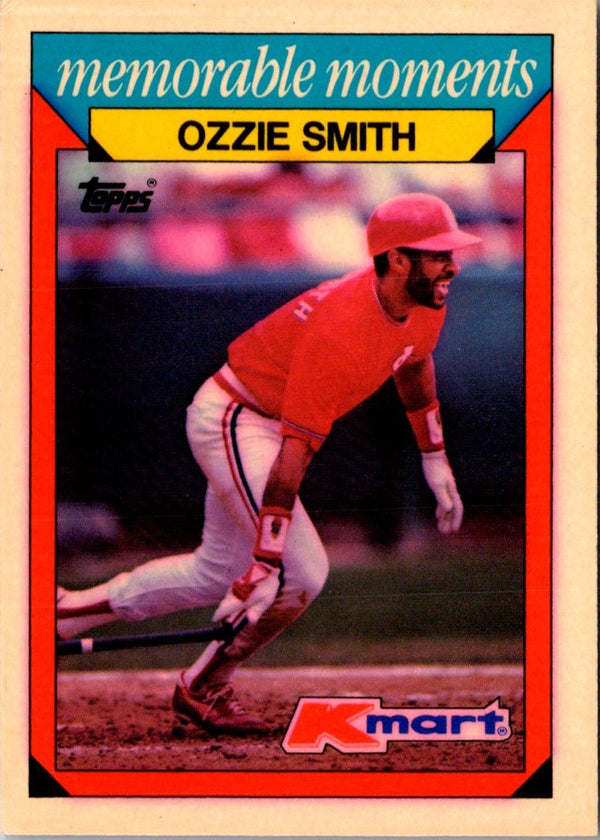 1988 Topps Kmart Memorable Moments Ozzie Smith #28