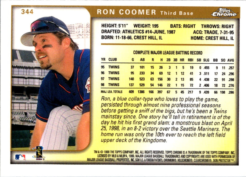 1999 Topps Ron Coomer