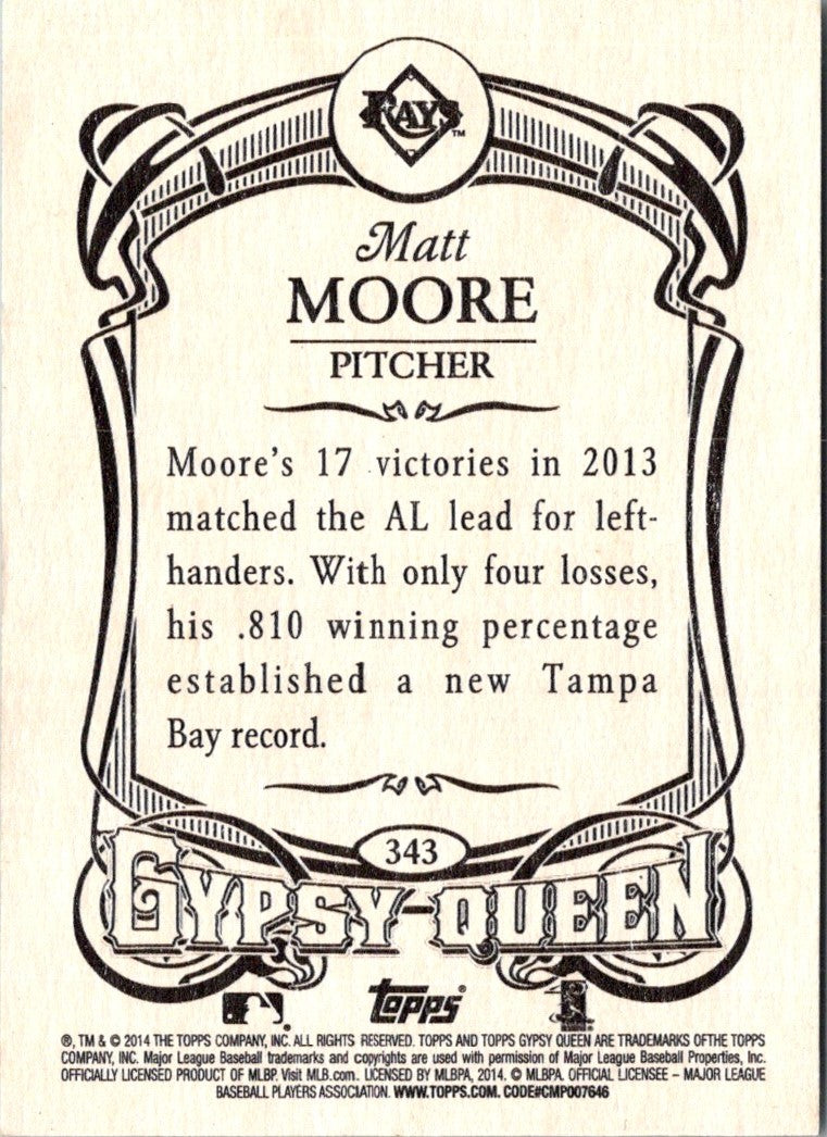 2014 Topps Gypsy Queen Matt Moore