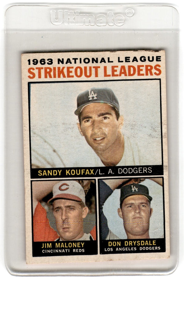 1964 Topps Sandy Kofax NL Leader #5 EX+