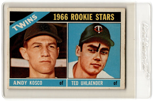 1966 Topps Twins Rookies - Andy Kosco/Ted Uhlaender #264 Rookie EX