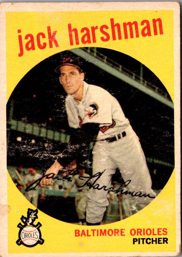 1959 Topps Jack Harshman #475 GOOD