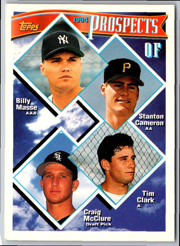 1994 Topps Billy Masse/Stanton Cameron/Tim Clark/Craig McClure #79 Rookie