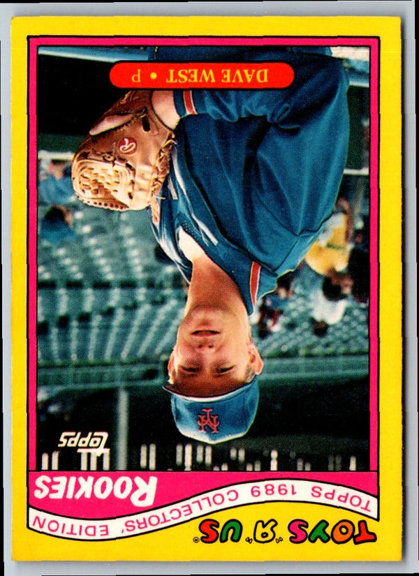 1989 Topps Toys'R'Us Rookies Dave West #33