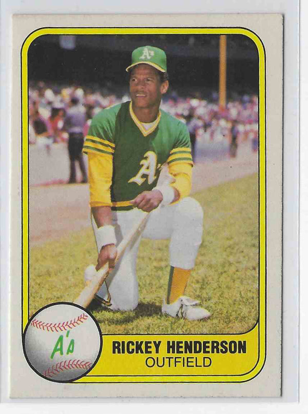 1981 Fleer Rickey Henderson #574