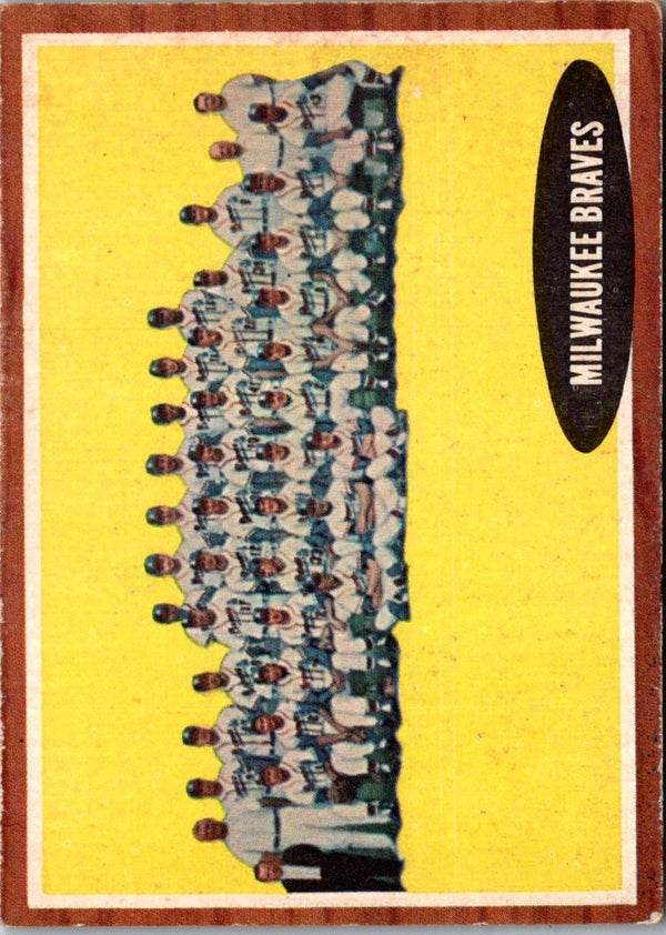 1962 Topps Milwaukee Braves #158 VG-EX
