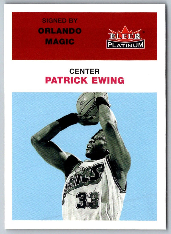 2001 Fleer Platinum Patrick Ewing #24